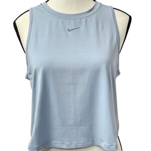 NWT NIKE Dri-FIT Women's Training Tank Top Medium Blue Sleeveless Athletic Gym